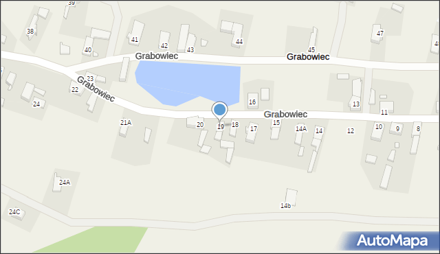 Grabowiec, Grabowiec, 19, mapa Grabowiec