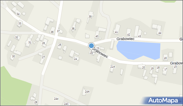 Grabowiec, Grabowiec, 22, mapa Grabowiec