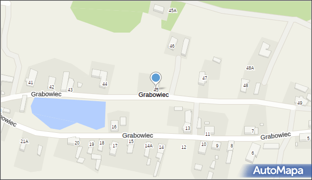 Grabowiec, Grabowiec, 45, mapa Grabowiec