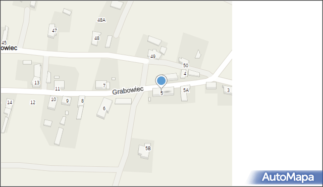 Grabowiec, Grabowiec, 5, mapa Grabowiec