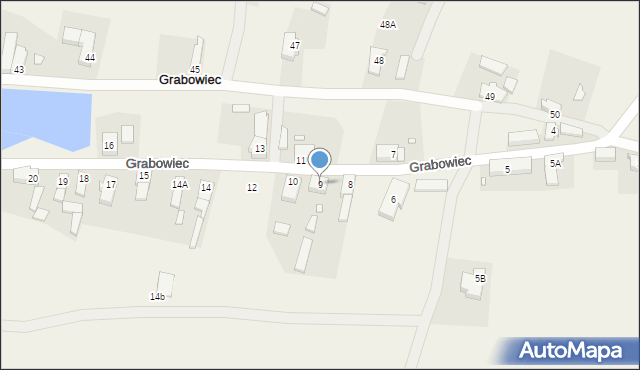 Grabowiec, Grabowiec, 9, mapa Grabowiec