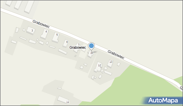 Grabowiec, Grabowiec, 10, mapa Grabowiec