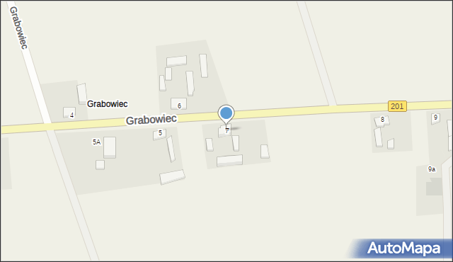 Grabowiec, Grabowiec, 7, mapa Grabowiec