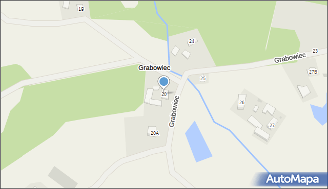 Grabowiec, Grabowiec, 20, mapa Grabowiec