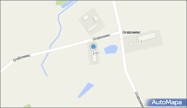 Grabowiec, Grabowiec, 3, mapa Grabowiec