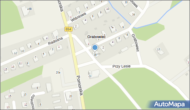 Grabowiec, Grabowiec, 19, mapa Grabowiec