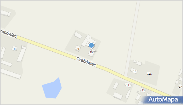 Grabówiec, Grabówiec, 10, mapa Grabówiec