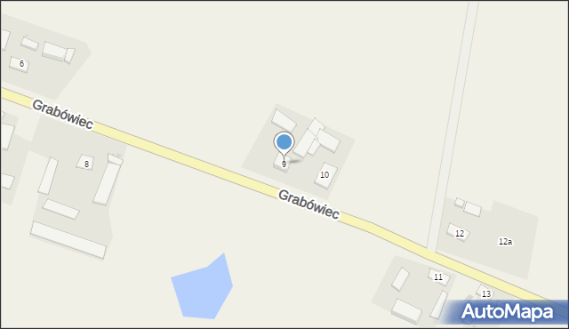 Grabówiec, Grabówiec, 9, mapa Grabówiec