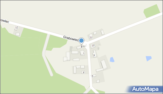 Grabowiec, Grabowiec, 8, mapa Grabowiec