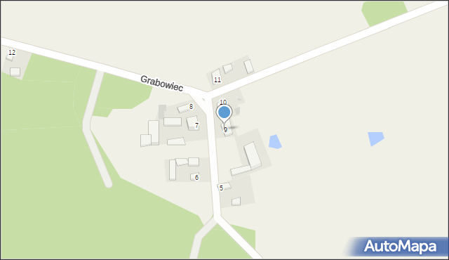 Grabowiec, Grabowiec, 9, mapa Grabowiec