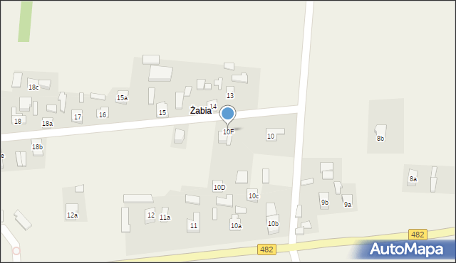 Grabowiec, Grabowiec, 10F, mapa Grabowiec