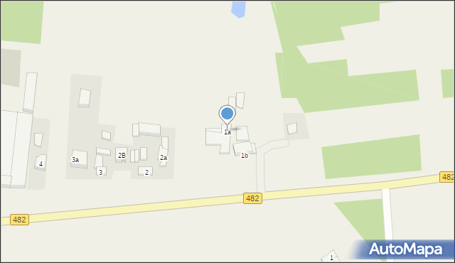 Grabowiec, Grabowiec, 1a, mapa Grabowiec