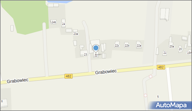 Grabowiec, Grabowiec, 22, mapa Grabowiec