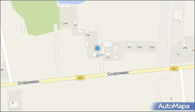 Grabowiec, Grabowiec, 23, mapa Grabowiec