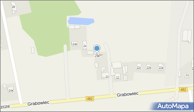 Grabowiec, Grabowiec, 23a, mapa Grabowiec