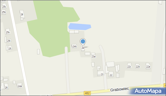 Grabowiec, Grabowiec, 24, mapa Grabowiec