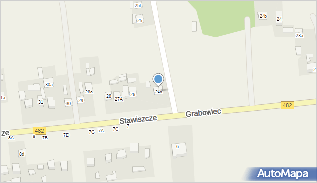 Grabowiec, Grabowiec, 24a, mapa Grabowiec