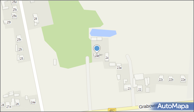 Grabowiec, Grabowiec, 24b, mapa Grabowiec