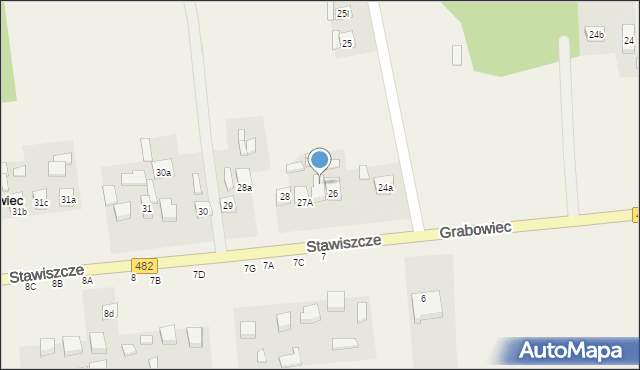 Grabowiec, Grabowiec, 26a, mapa Grabowiec