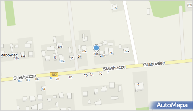 Grabowiec, Grabowiec, 28d, mapa Grabowiec