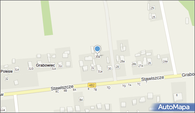 Grabowiec, Grabowiec, 30a, mapa Grabowiec