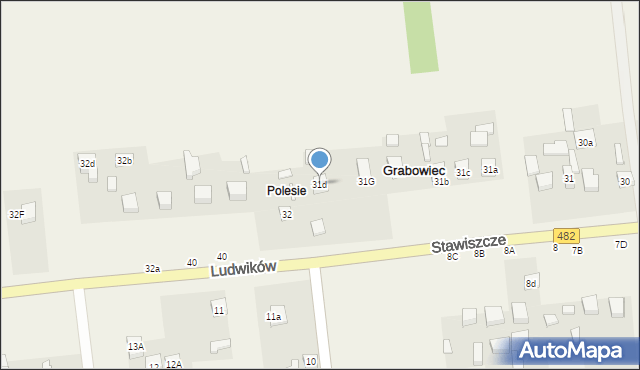 Grabowiec, Grabowiec, 31d, mapa Grabowiec