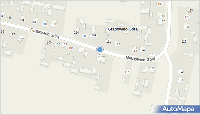 Grabowiec-Góra, Grabowiec-Góra, 110, mapa Grabowiec-Góra