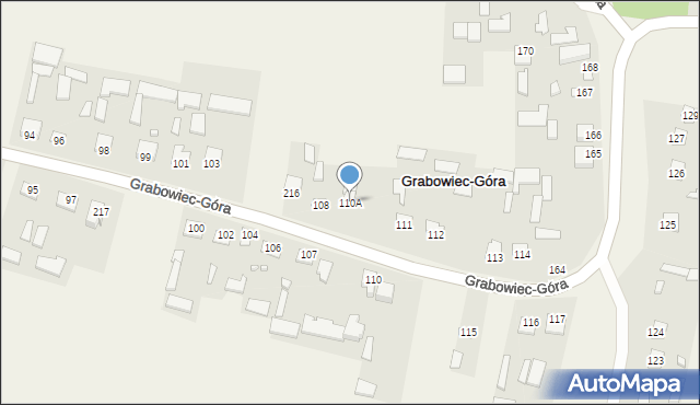 Grabowiec-Góra, Grabowiec-Góra, 110A, mapa Grabowiec-Góra