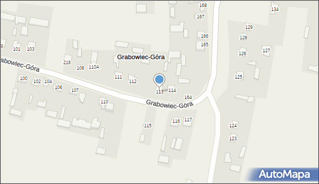 Grabowiec-Góra, Grabowiec-Góra, 113, mapa Grabowiec-Góra