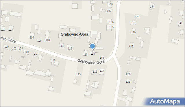 Grabowiec-Góra, Grabowiec-Góra, 114, mapa Grabowiec-Góra