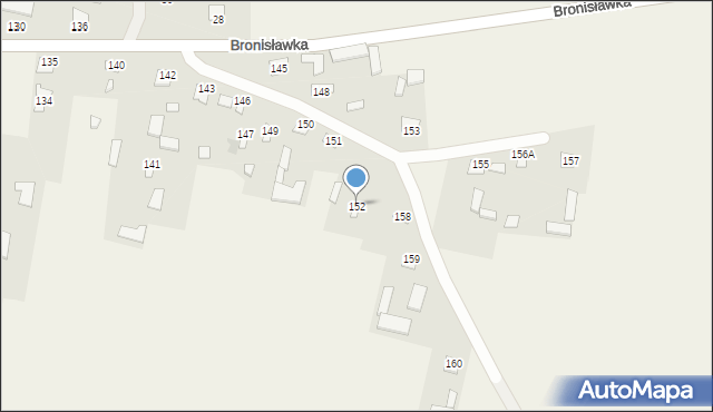 Grabowiec-Góra, Grabowiec-Góra, 152, mapa Grabowiec-Góra