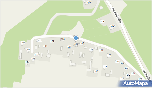 Grabowiec-Góra, Grabowiec-Góra, 186, mapa Grabowiec-Góra