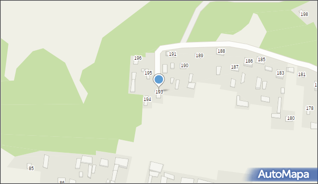 Grabowiec-Góra, Grabowiec-Góra, 193, mapa Grabowiec-Góra