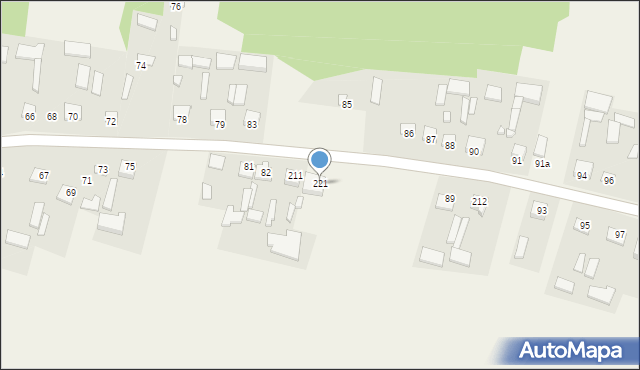 Grabowiec-Góra, Grabowiec-Góra, 221, mapa Grabowiec-Góra