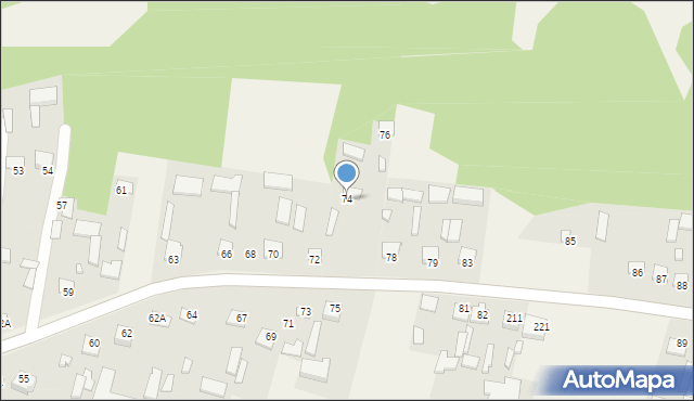 Grabowiec-Góra, Grabowiec-Góra, 74, mapa Grabowiec-Góra