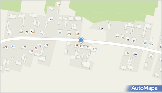 Grabowiec-Góra, Grabowiec-Góra, 82, mapa Grabowiec-Góra