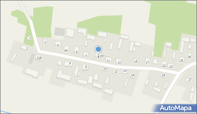 Grabowiec-Góra, Grabowiec-Góra, 9, mapa Grabowiec-Góra