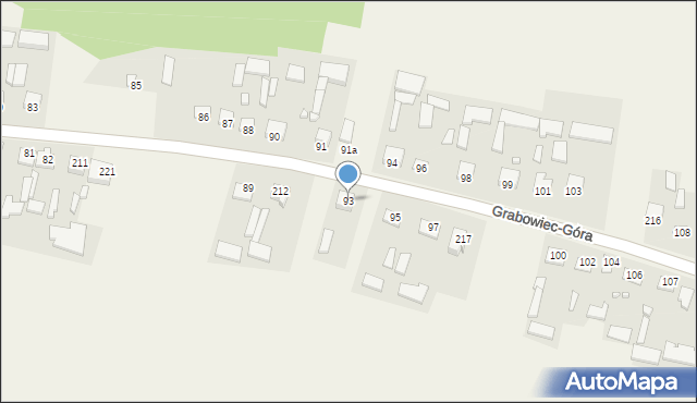 Grabowiec-Góra, Grabowiec-Góra, 93, mapa Grabowiec-Góra