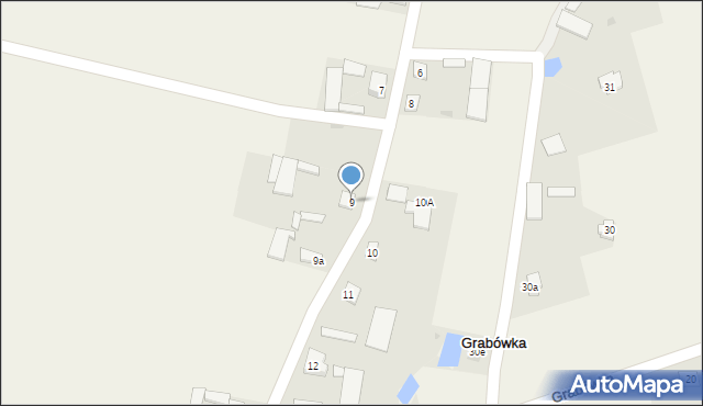 Grabówka, Grabówka, 9, mapa Grabówka