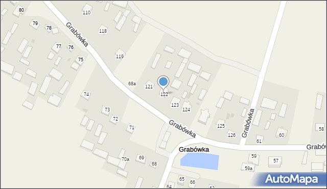 Grabówka, Grabówka, 122, mapa Grabówka