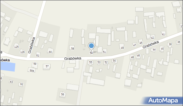 Grabówka, Grabówka, 54, mapa Grabówka