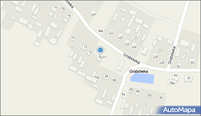 Grabówka, Grabówka, 71, mapa Grabówka