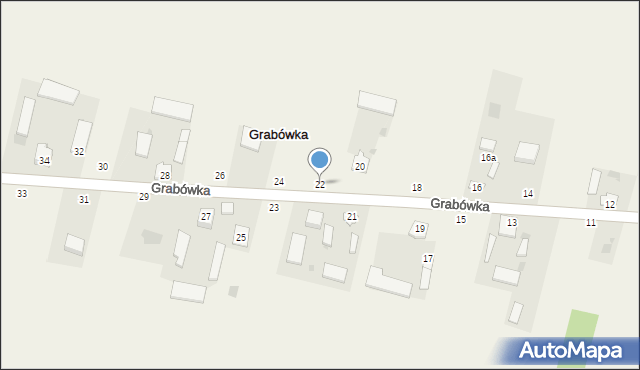 Grabówka, Grabówka, 22, mapa Grabówka