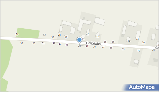 Grabówka, Grabówka, 43, mapa Grabówka