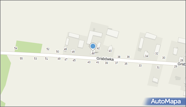 Grabówka, Grabówka, 44, mapa Grabówka