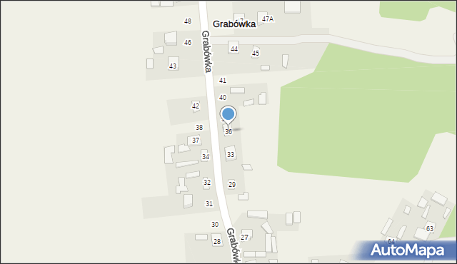 Grabówka, Grabówka, 36, mapa Grabówka