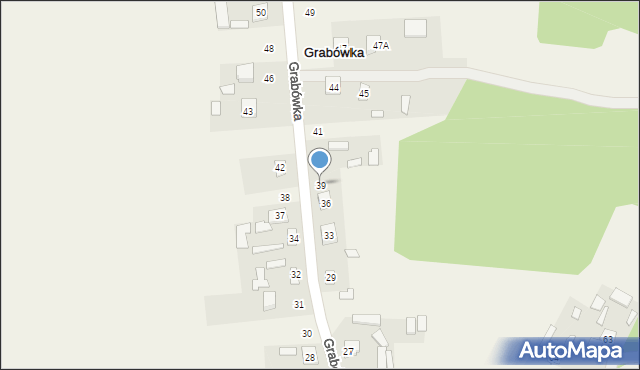 Grabówka, Grabówka, 39, mapa Grabówka