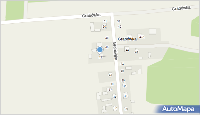 Grabówka, Grabówka, 43, mapa Grabówka