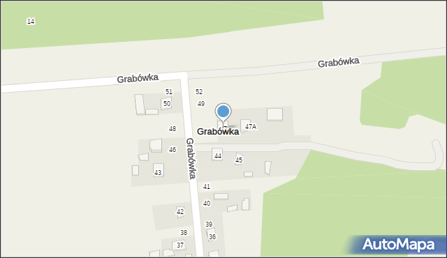 Grabówka, Grabówka, 47, mapa Grabówka