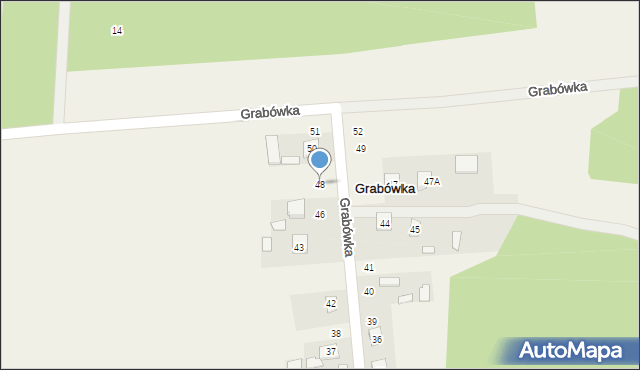 Grabówka, Grabówka, 48, mapa Grabówka